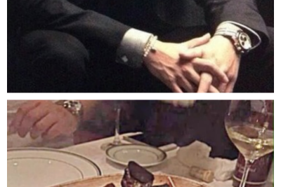 上：千賀健永の腕時計、下：指原莉乃のツイートに映り込んだ男性の手と腕時計